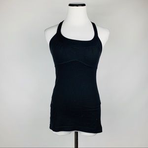 Black lululemon racerback athletic tank